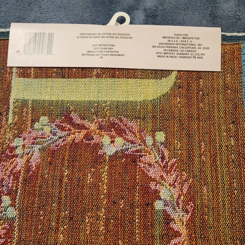 2 JOY Christmas Holiday Tapestry Placemats